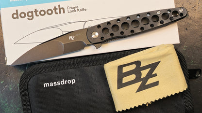 Mass Drop + Brad Zinker Dogtooth Titanium S35VN (NEW - Open Box)