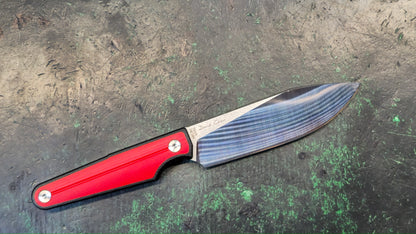 TWOSUN TS519 Fixed Blade Knife Red/Black G10 14C28N (NEW)