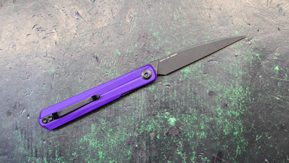 Civivi Clavi Purple G10 Nitro-V Wharncliffe Black Stonewash (new - OPEN BOX)