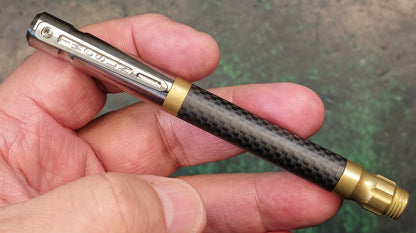TWOSUN PEN06 TACTICAL POCKET PEN TITANIUM BRASS CARBON FIBER ALLOY BODY (NEW)