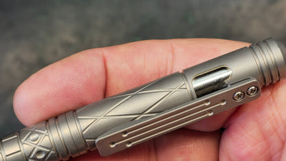 TWOSUN PEN36 Push Button Bolt Action Pen Titanium Body Black Ink (NEW)