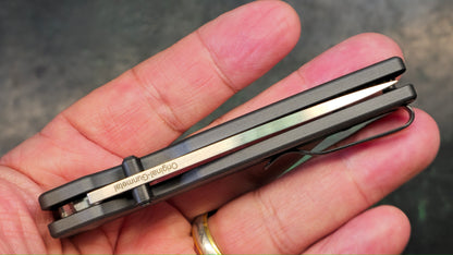 Kizer Original Black Aluminum Handle 3 Inch 154CM (NEW - OPEN BOX)