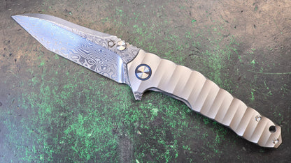SIXLEAF SL-67 RWL34+PMC27 Blade Titanium Handle (NEW - OPEN BOX)