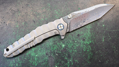 SIXLEAF SL-67 RWL34+PMC27 Blade Titanium Handle (NEW - OPEN BOX)