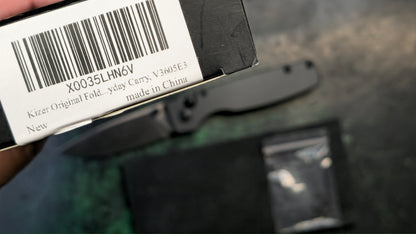 Kizer Original Black Aluminum Handle 3 Inch 154CM (NEW - OPEN BOX)