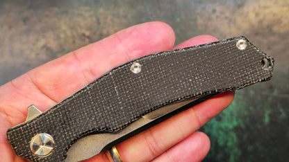 TwoSun TS392 Black Micarta Handle D2 (NEW)