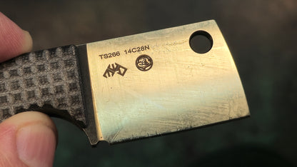 TWOSUN TS266 Mini Micro Fixed Blade Black G10 Handle 14C28N (NEW)