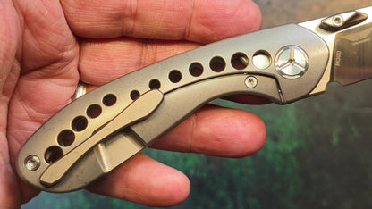 TWOSUN TS180 Titanium M390 TEPE Design #168 (NEW - OPEN BOX)