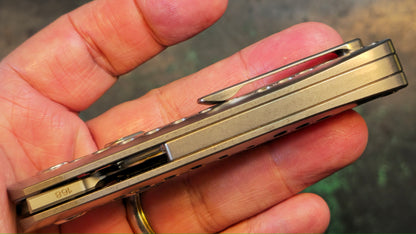 TWOSUN TS180 Titanium M390 TEPE Design #168 (NEW - OPEN BOX)