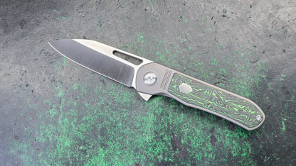 Tuya Mutt Titanium Green Carbon Fiber S90V (NEW)