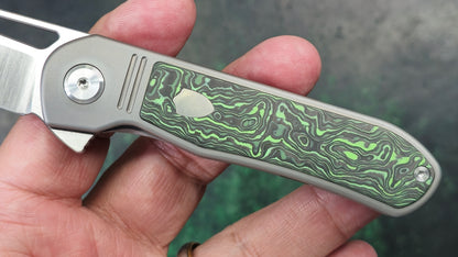 Tuya Mutt Titanium Green Carbon Fiber S90V (NEW)