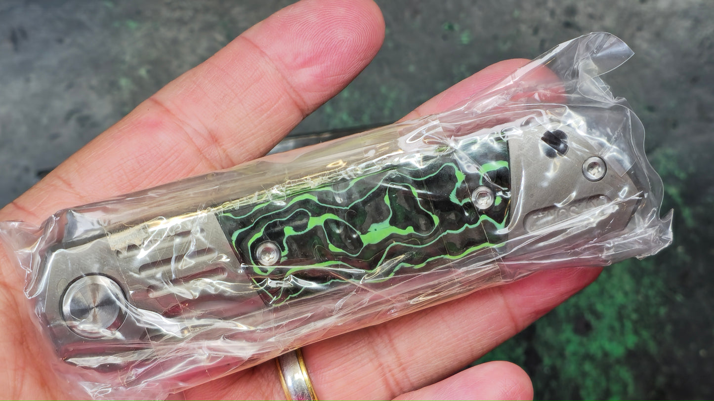 TwoSun TS49 Green Fat Carbon M390 (NEW - NIB)