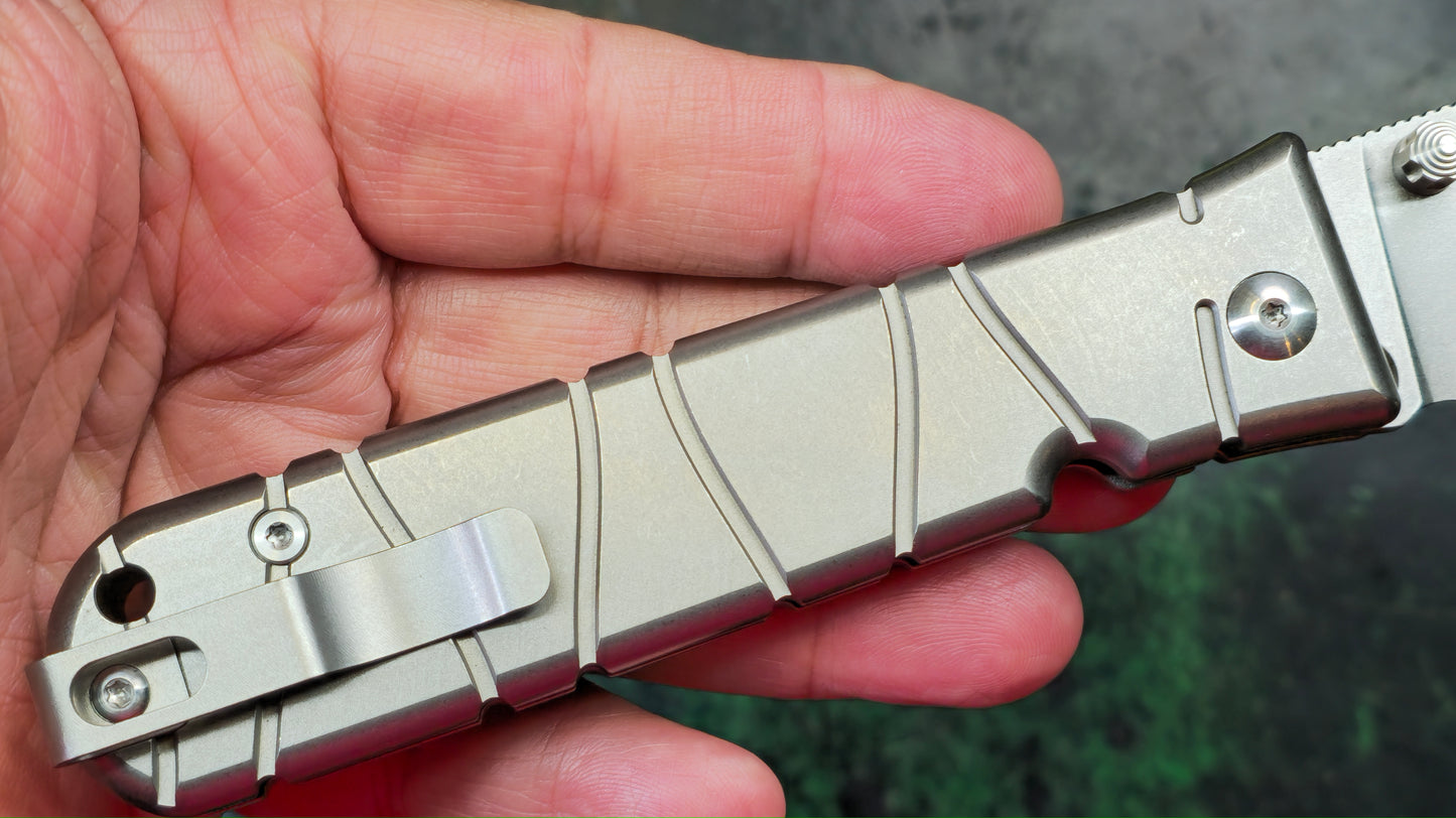 TWOSUN TS409 Button Lock #005 Titanium D2 (NEW - OPEN BOX)