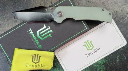 Tenable Fermi Jade G10 Handle 14C28N Blade (NEW - OPEN BOX)
