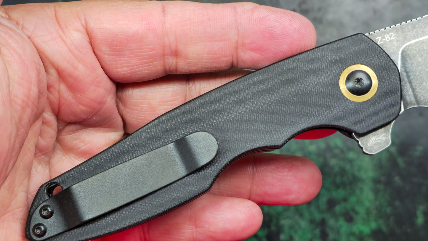 Kizer Z-82 Black G-10 Stonewashed N690 (NEW)