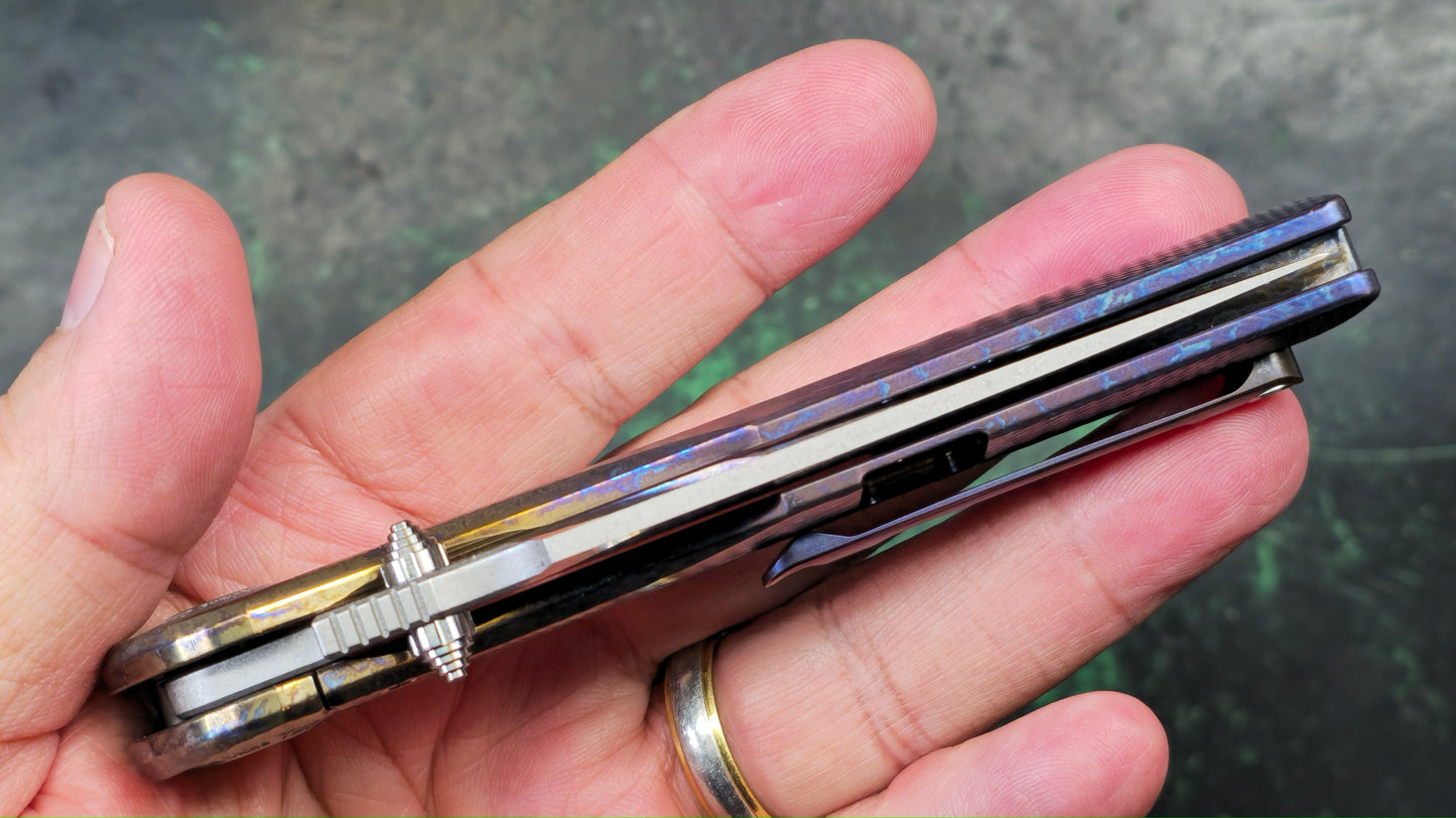 TWOSUN TS269 Anodized Titanium M390 (NEW - OPEN BOX)