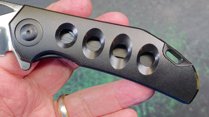 Kizer Hawk Titanium Handle Polished DLC M390 (NEW - OPEN BOX)