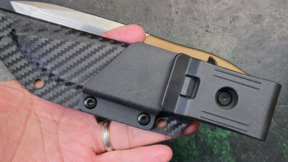Sixleaf SL-63 Fixed Blade Brown Micarta Crowned 9Cr14MoV NEW - OPEN BOX)