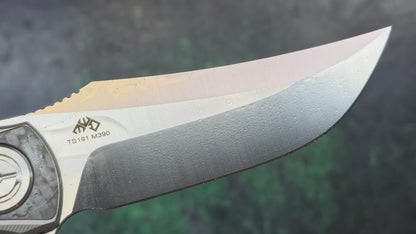 TWOSUN TS191 Titanium/Carbon Fiber Handle M390 (NEW)