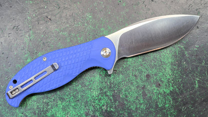 Civivi Naja Blue Frag G-10 Gold SS liners 9CR18MOV Blade (USED)