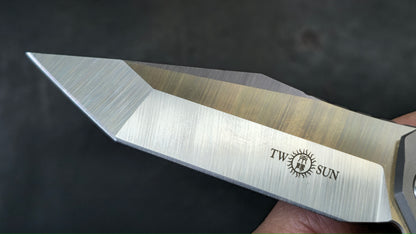 TWOSUN TS43 Gray Titanium Handle M390 (NEW)