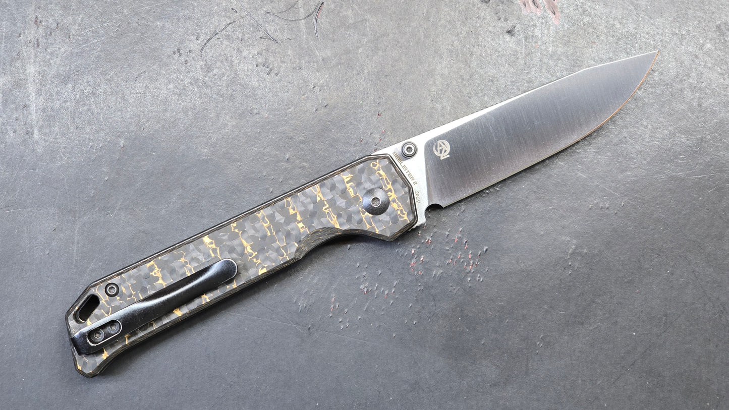 KIZER BEGLIETER2 Begleiter2 Fatcarbon CPM 20CV (USED)