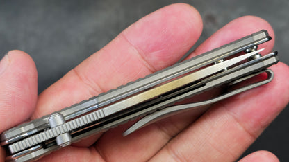 KIZER BEGLIETER MINI Frag Titanium Handle with M390 (NEW)
