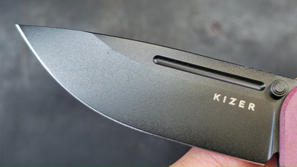 Kizer Escort Folding Knife Red Richlite Handle 154CM (NEW)