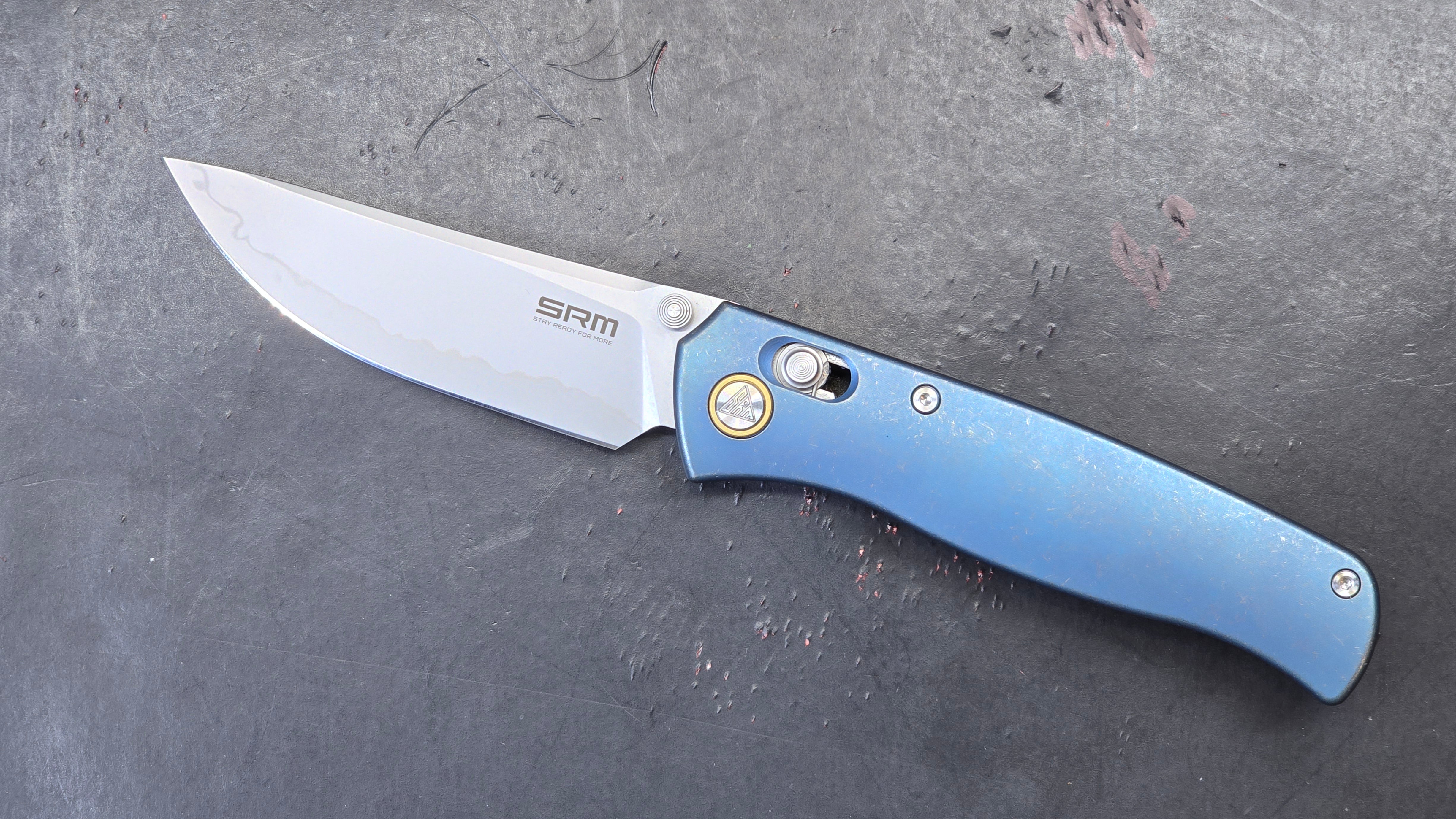 SRM Medal 255L-TE2 Laminated 140Cr blade, TC4 Titanium, Mono chassis, – TEK