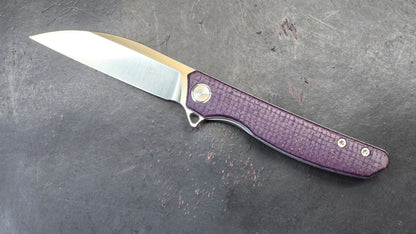TWOSUN TS111 Micarta (DYED PURPLE) D2 (USED)
