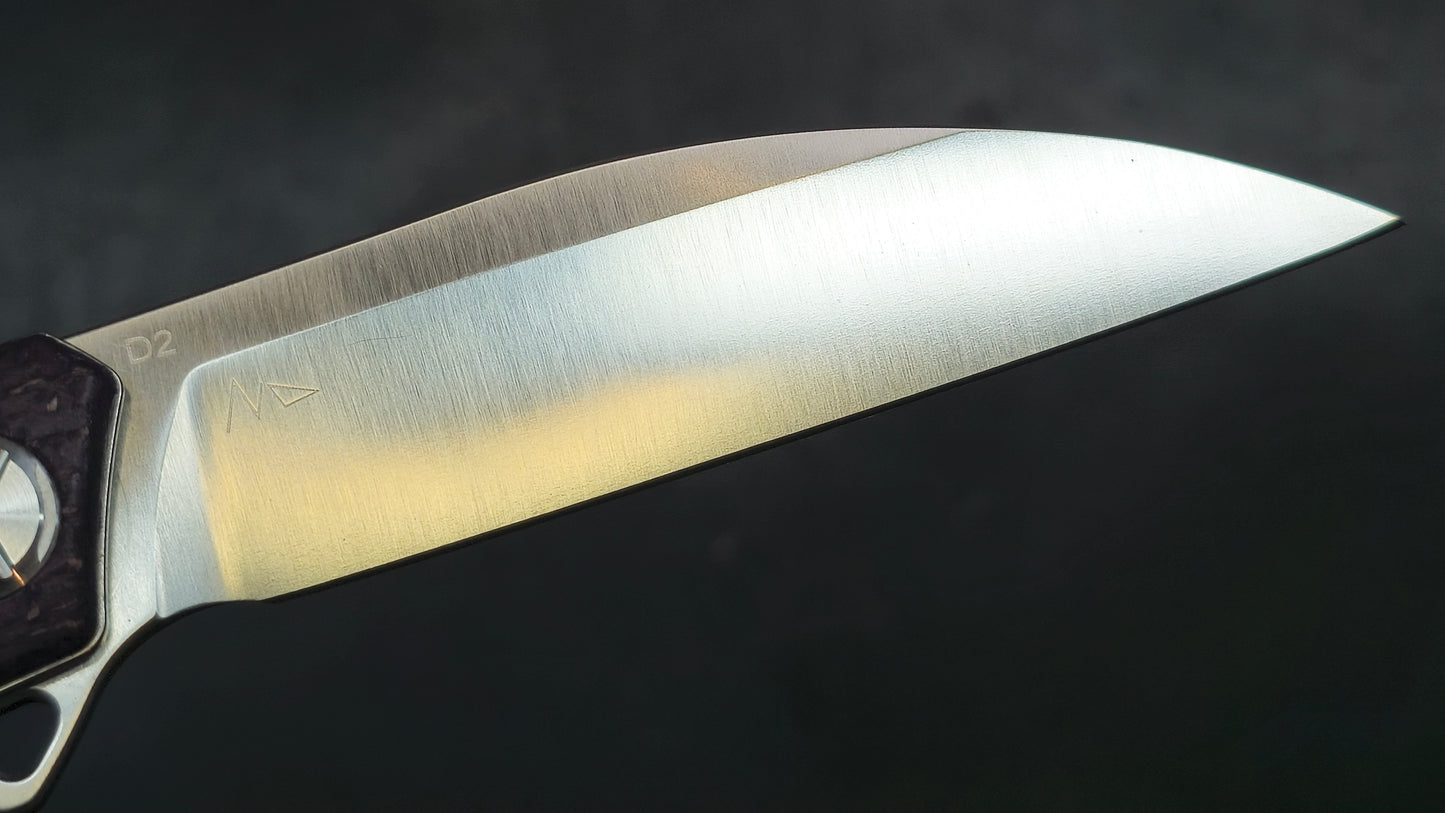 TWOSUN TS111 Micarta (DYED PURPLE) D2 (USED)