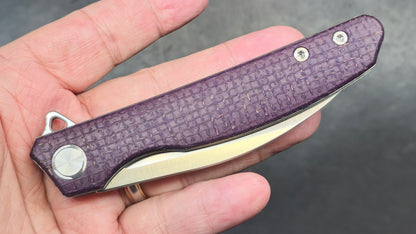 TWOSUN TS111 Micarta (DYED PURPLE) D2 (USED)