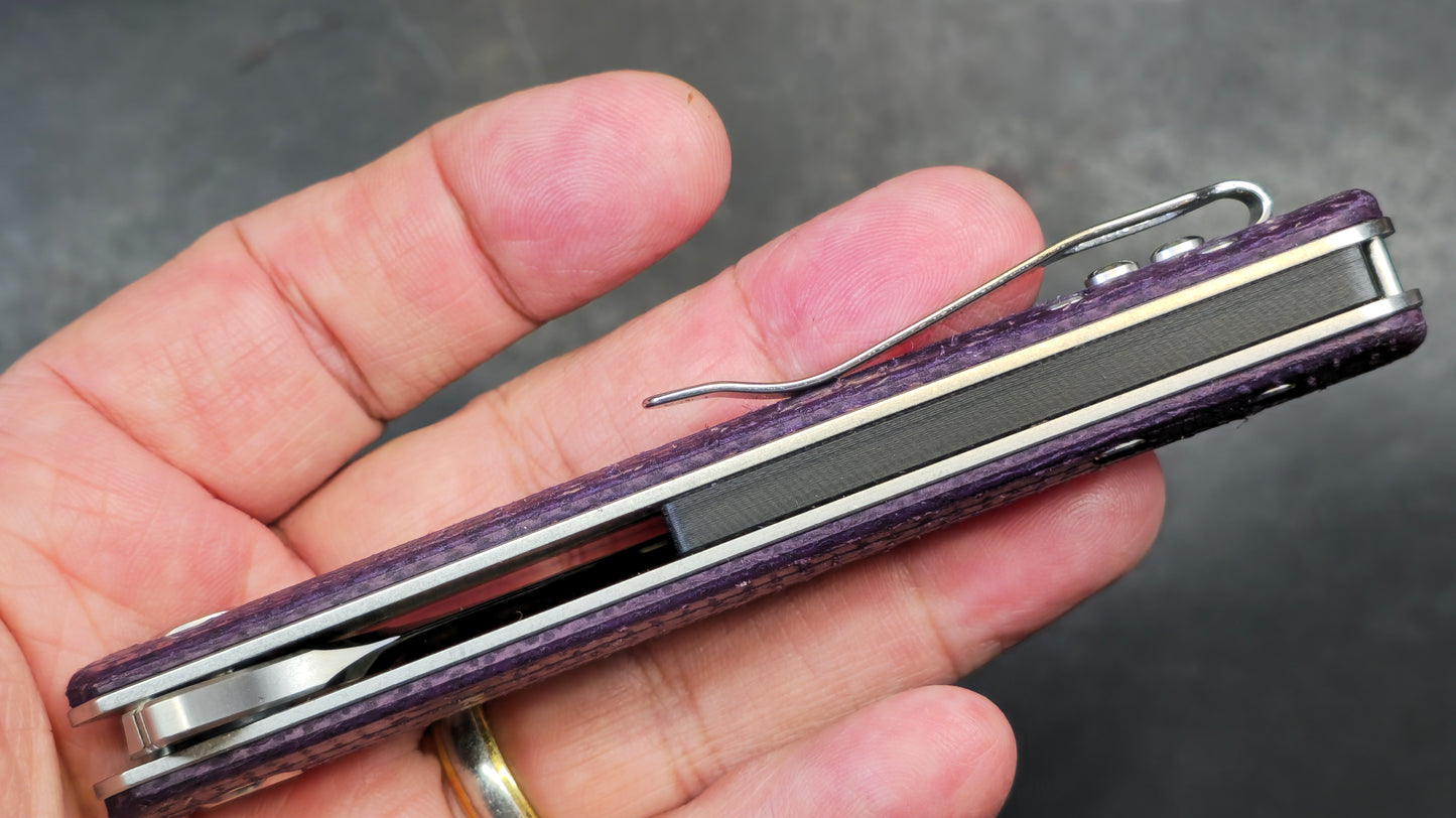 TWOSUN TS111 Micarta (DYED PURPLE) D2 (USED)