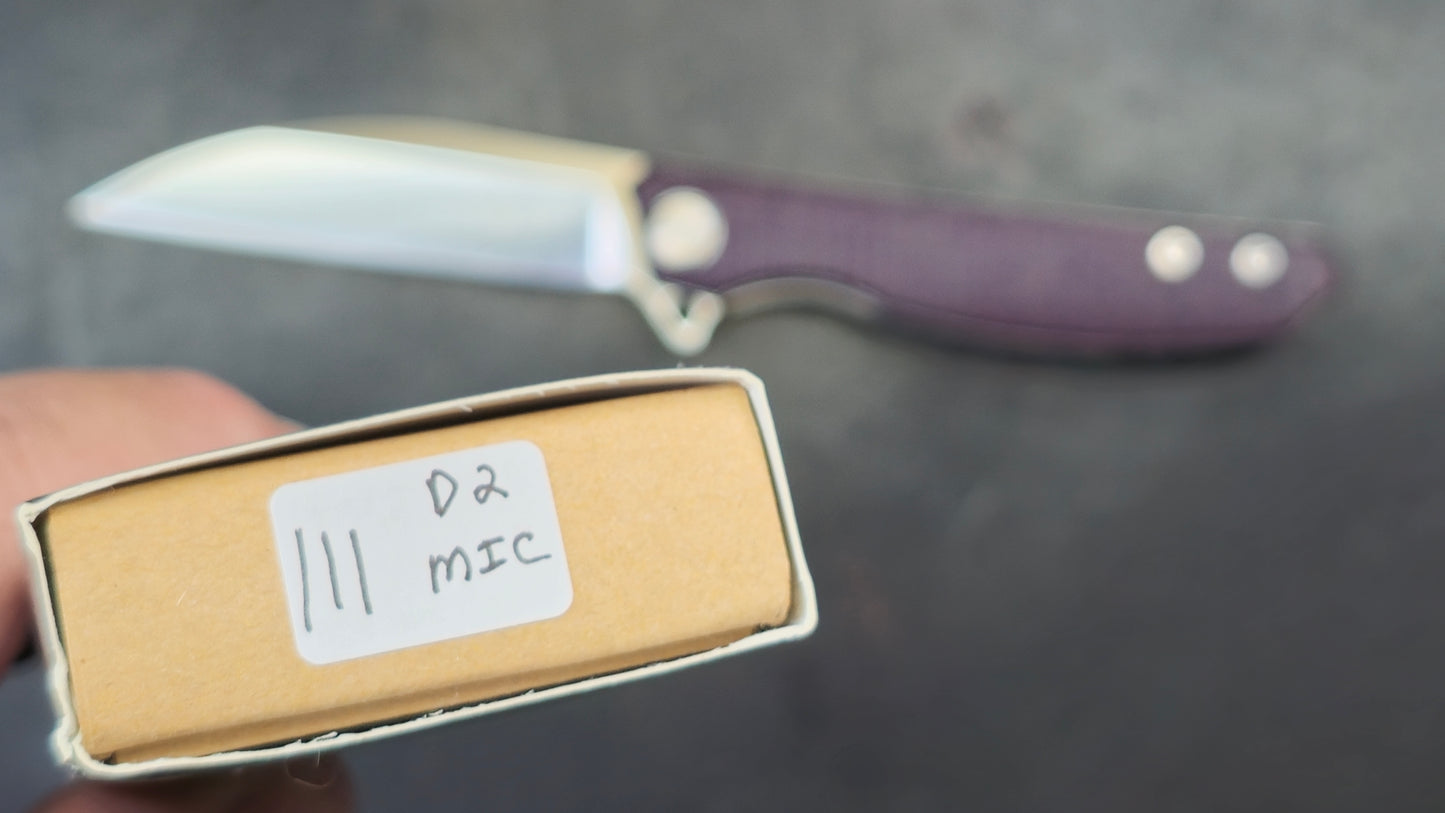 TWOSUN TS111 Micarta (DYED PURPLE) D2 (USED)