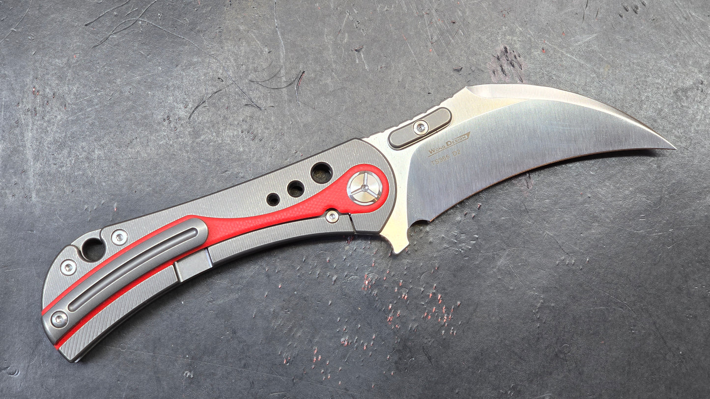 TWOSUN TS355 Titanium / G10 D2 (NEW - OPEN BOX)