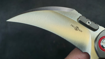 TWOSUN TS355 Titanium / G10 D2 (NEW - OPEN BOX)