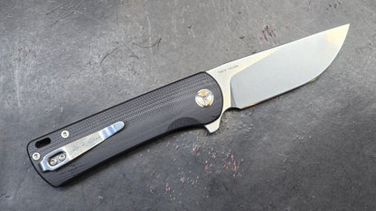 TWOSUN TS516 Black/Brown G10 Handle 14C28N