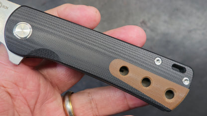 TWOSUN TS516 Black/Brown G10 Handle 14C28N