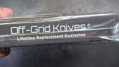 Off-Grid Knives Baby Rhino DLC COATED Sandvik 14C28N Gray G10 (NEW)