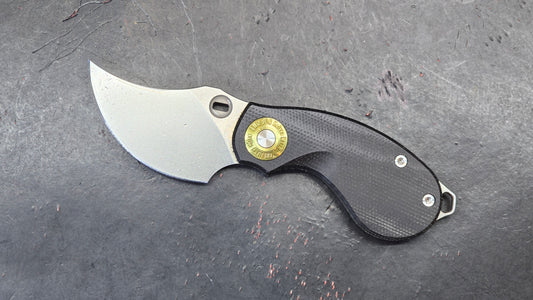 TwoSun TS520 Micro Mini Fixed Blade Black Micarta K110 (NEW)