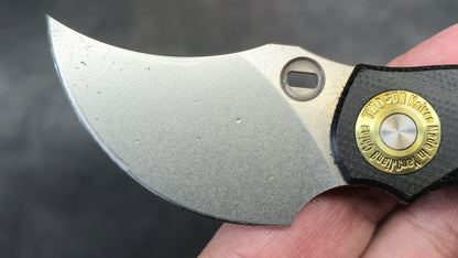 TwoSun TS520 Micro Mini Fixed Blade Black Micarta K110 (NEW)
