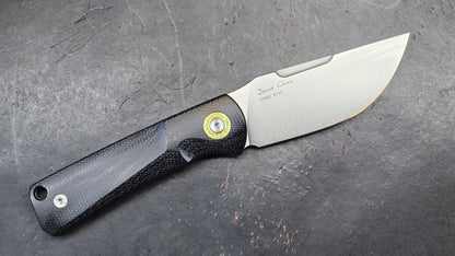 TwoSun TS521 Fixed Blade Micarta K110 Plain Edge (NEW)