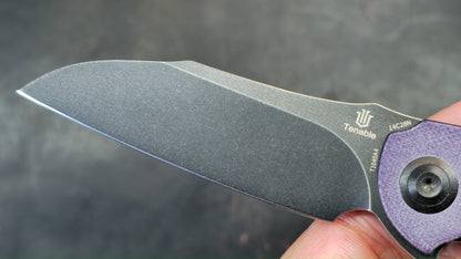 Tenable Prometheus Purple/Black G10 Handle 14C28N (NEW)