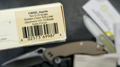 Civivi Aquila G10 Golden SS liners VG10 (USED)
