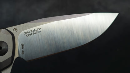 Zero Tolerance ZT0044 Button Lock Silver Titanium Handle S45VN (NEW)