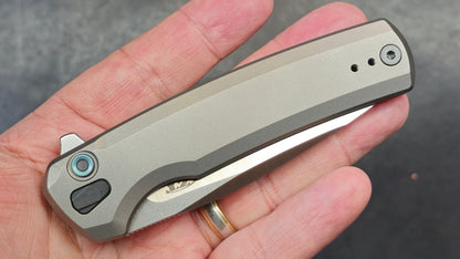 Zero Tolerance ZT0044 Button Lock Silver Titanium Handle S45VN (NEW)