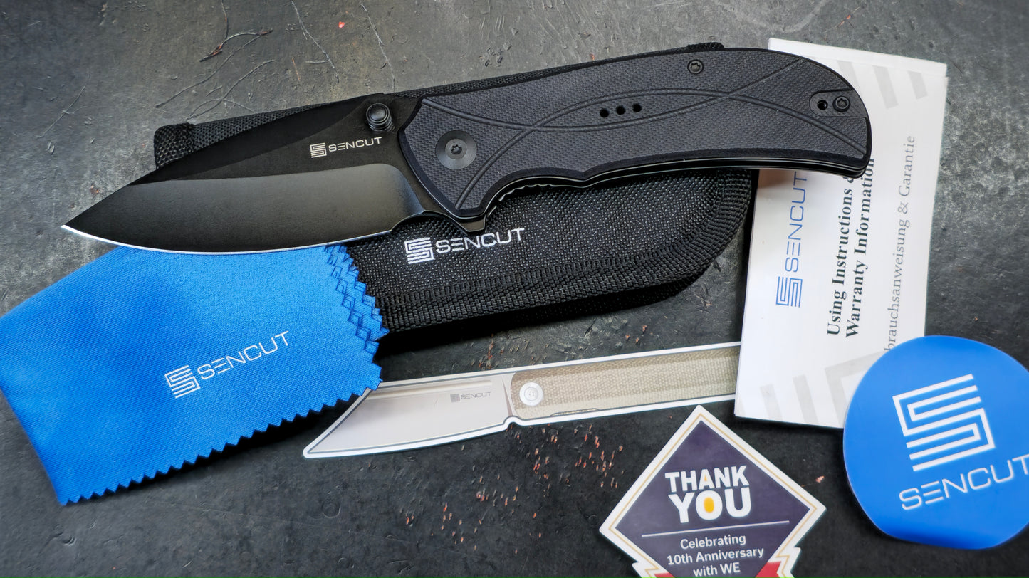 Sencut Hyrax Black G10 Handle 9Cr18Mov (USED)