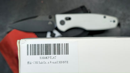 CMB Made Predator Folding Knife White G10 Handle 14C28N (USED)