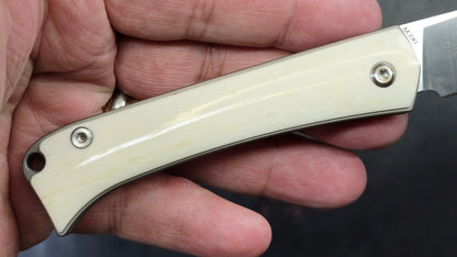 TWOSUN TS161 Slip Joint Titanium Bone M390 (NEW)