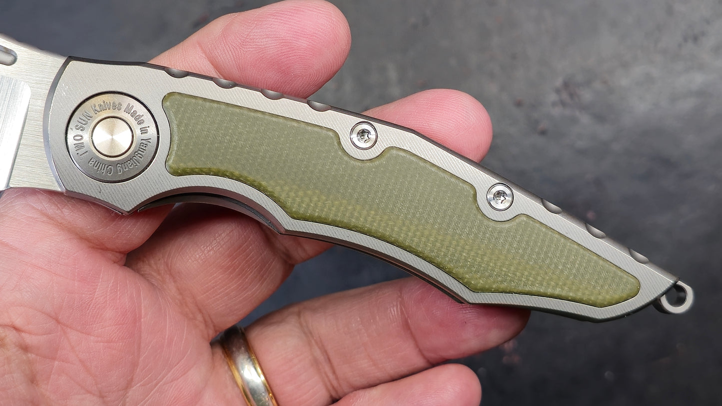 TWOSUN TS145 Titanium Micarta D2(New)